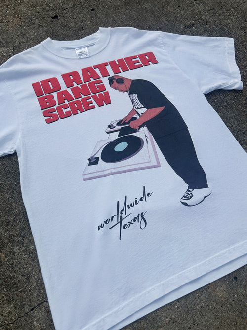 DJ Screw "I'd Rather Bang" Tee - Shaka Heavyweight Oversized