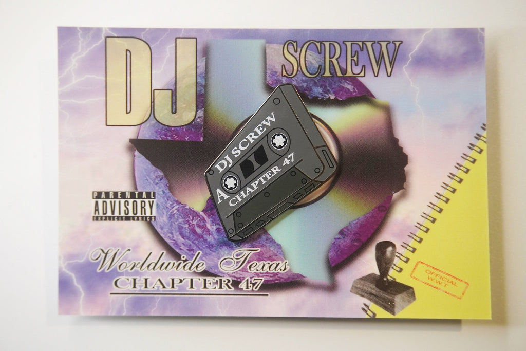 DJ Screw Tape Enamel Pin: H-Town Screwston Inspired
